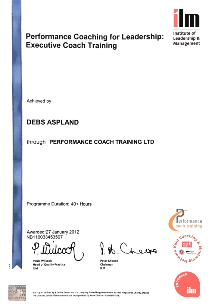 ILM Coaching Certificate - Debs Aspland